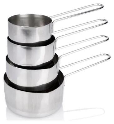 Immagine prodotto di Quattro misure da cucina in acciaio inossidabile: perfette per misurare