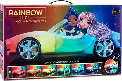 Produktbild von Rainbow High Color Change Car, Cabrio, Spielzeugauto, Spielzeug Auto, mit Farbwechsel, Puppen, 574316EUC
