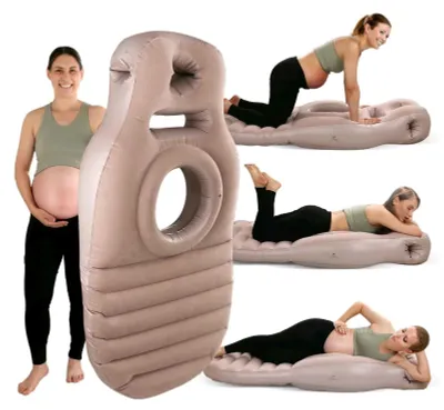 Immagine prodotto di Cuscino gonfiabile per gravidanza con apertura centrale - Comodo per le future mamme
