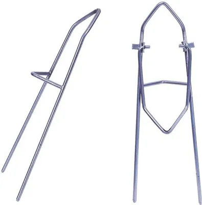 Immagine prodotto di 2 pezzi portacanne da pesca a terra | portacanne in metallo - supporto per canne da pesca - poggiacanne con punta a U a terra | supporto stabile per varie canne da pesca | accessori per pescatori - set di 2 poggiacanne