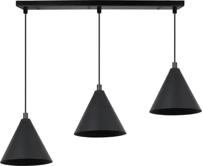 Obrázek produktu pro Závěsná lampa Soho černá 3 světla 14cm E14