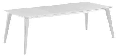 Image de ALLIBERT GARDEN Lima Table 240 6-10 personnes avec rallonge - Contemporain - Blanc