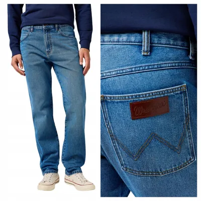 Zdjęcie produktu dla Wrangler | Frontier, klasyczne męskie jeansy, krój regular, kolor Oceanic, rozmiar W32 L34