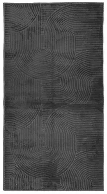 Produktbild von vidaXL Teppich IZA Kurzflor Skandi-Stil Anthrazit 80x150 cm