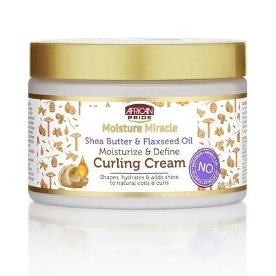 Zdjęcie produktu dla African Pride Krem do loków z masłem shea i olejem lnianym 340g