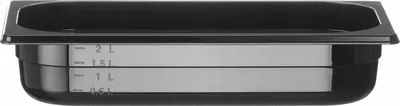 Immagine prodotto di HENDI Contenitore gastronorm 1/3, Profi Line, GN 1/3, 2,5L, nero, 325x176x(H)65mm