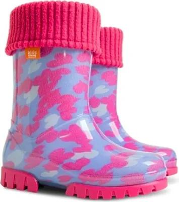 Produktbild von Demar LUX Gummistiefel Regenstiefel Kinderstiefel gefüttert mit Innensocken Mädchen Jungen 32\33