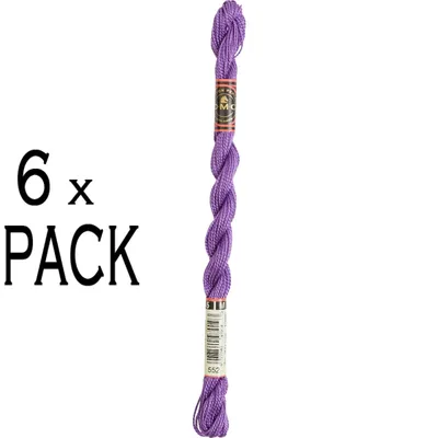 Produktbild von 6 Stück DMC Perlstickgarn, Größe 5, 15 Meter, Farbe 115AR/5-552
