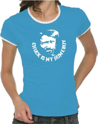 Produktbild von Touchlines Damen T-Shirt , Chuck Kontrast Hellblau, L