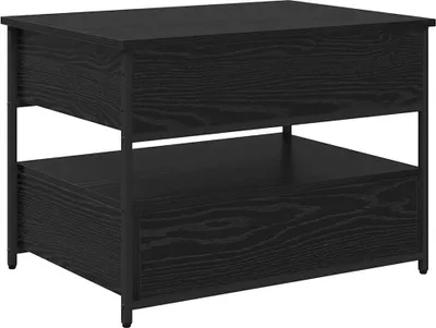 Zdjęcie produktu dla Stolik kawowy z szufladą Czarny Dąb 70 x 50 x 54.5 cm