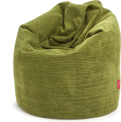 Obrázek produktu pro Ecopuf - Pouf křeslo Sacco XL s potahem z kordového sametu a podnožkou, barva Sz20