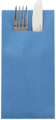 Produktbild von Sovie HORECA Besteckserviette Aquablau aus Linclass® Airlaid 40 x 40 cm, 100 Stück