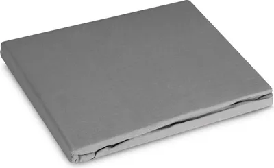 Zdjęcie produktu dla Prześcieradło z gumką Basic 180x200 +30 cm bawełna stalowe