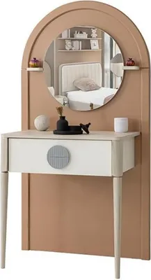 Image de Coiffeuse Élégante Miroir Tiroir Style Design Meuble moderne