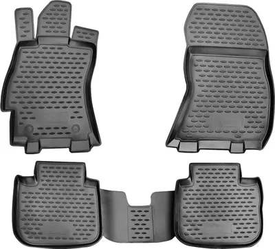Zdjęcie produktu dla 2010-2014 Dywaniki podłogowe Subaru Outback TPE czarne 4 szt