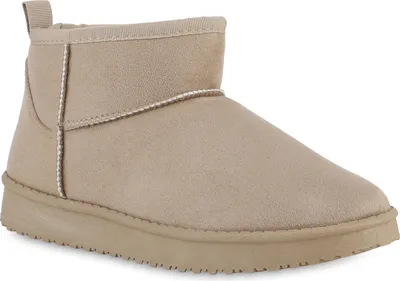 Produktbild von VAN HILL Damen Warm Gefütterte Winter Boots Bequeme Profil-Sohle Schuhe 840658, Farbe: Beige, Größe: 42