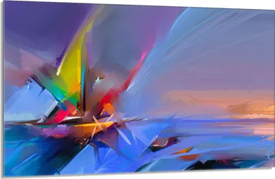 Obrázek produktu pro Kryt varné desky 80x52cm 1-dílný keramický kryt varné desky, abstrakce Barevný