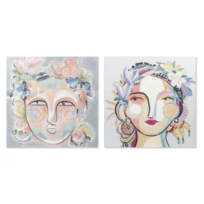 Produktbild von Bild DKD Home Decor Leinwand abstrakt (2 pcs) (100 x 3.8 x 100 cm)
