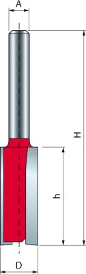 Obrázok produktu pre Priamy vrták s dvoma reznými hranami FREUD - Ø10 H31,8/69 Q6 Z2 - F03FR00333 -MM-11006P