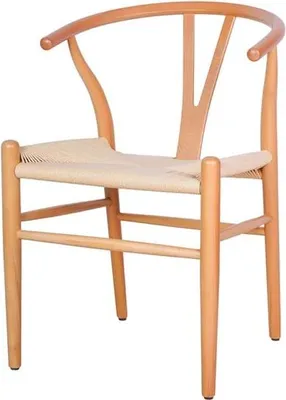 Produktbild von Polsterstuhl Moderne Design Textil Lehnstuhl Beige Esszimmer Luxus Möbel