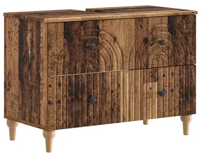 Productafbeelding van vidaXL Wastafelmeubel ALKMAAR, gerecycled hout, 82 x 41 x 59 cm