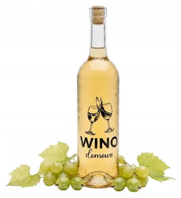 Produktbild von Weinflasche mit Aufdruck, 0,75 l, Heimwein, Glasflaschen, Grün, 750 ml
