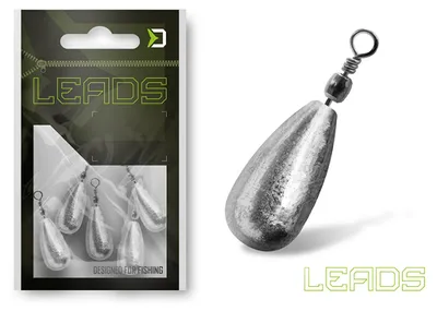 Productafbeelding van Delphin LEADS, loodkop voor kunstaas met spiraal, 10 stuks, 5,0 gram