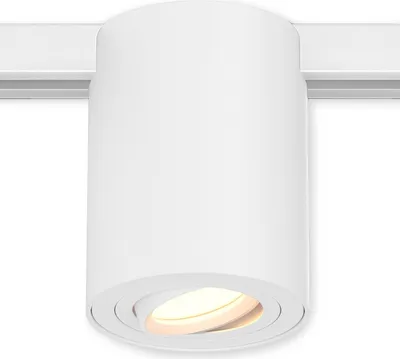 Produktbild von Ledvion Schienen Aufbauspot 1-Phasen Weiss 1-flammig ohne GU10 Lampe