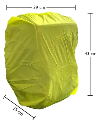 Produktbild von Wedo Regelhülle für Rucksäcke, Leuchtgelb, 45 cm, Sicherheitshülle