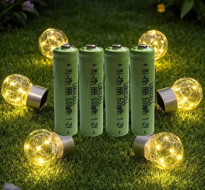Produktbild von 4 stück LogiCell NI-MH Akku Micro LR03 AAA 600mAh, 1,2V für Solarprodukte Solar Batterie, Außen-Solarleuchten Solarlampen Wiederaufladbar Garten LED