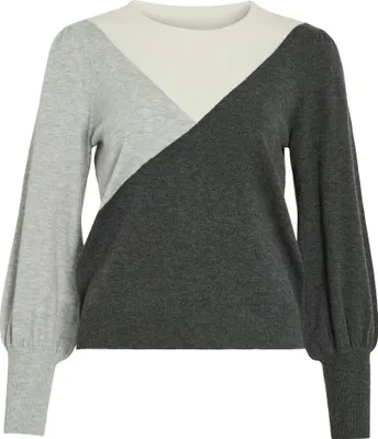 Image de Pull VILA à motifs géométriques et manches bouffantes - Taille : M