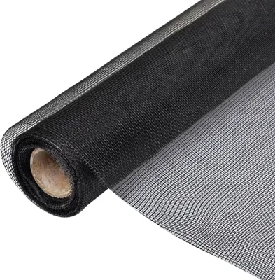 Produktbild von The Living Store Fliegengitter Fiberglas 100x1000 cm Schwarz