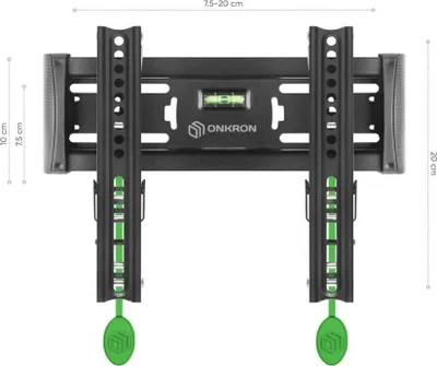 Image de Support Mural ONKRON TM4-B, 17" - 43", 36 Kg Noir
