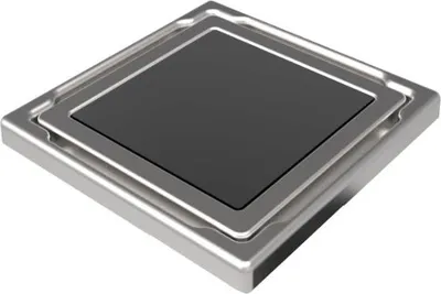 Produktbild von Duschrinne Edelstahl Bodenablauf Duschablau 110x110mm Anthrazit Bad