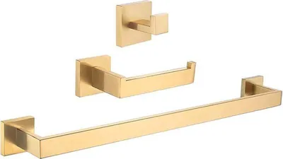 Produktbild von Bad-Accessoires-Set LUANDA Gold matt