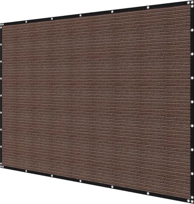 Obrázok produktu pre 90 % slnečná clona na ochranu súkromia 8 x 12 ft pre terasu a záhradu (hnedá)
