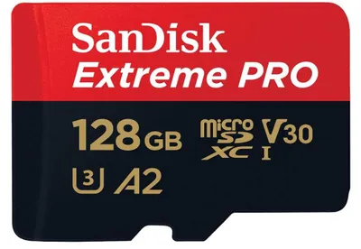 Produktbild von SanDisk Extreme PRO microSDXC UHS-I Speicherkarte 128 GB + Adapter OHNE