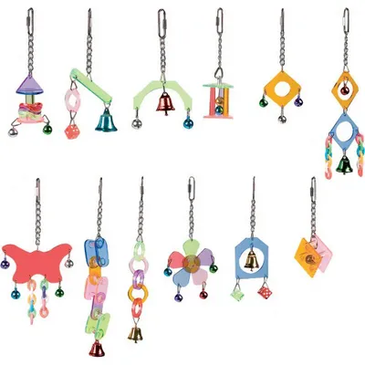 Obrázek produktu pro Hračka pták akryl Mini mix, Flamingo 3x3x14cm