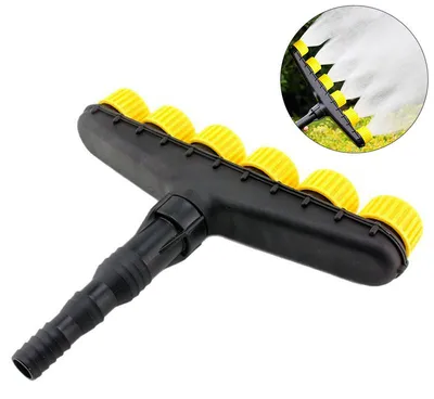 Produktbild von Garten Sprühdüse 6 Fach ABS 2er Set verstellbar Bewässerung Rasensprenger für Schlauch 1 Zoll 1,2 Zoll 1,5 Zoll Garten Rasen