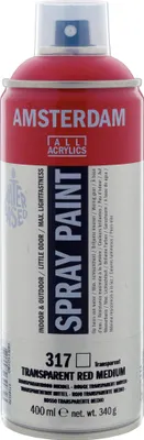 Produktbild von Amsterdam Sprühfarbe Spraydose hochpigmentiert 400 ml Transparentrot Mittel 317