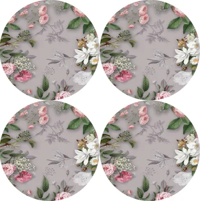 Zdjęcie produktu dla Okrągła podkładka Bertoni M 33x33 cm | Elegancja i praktyczność dla każdego nakrycia stołu 4D | MELANIE GREY