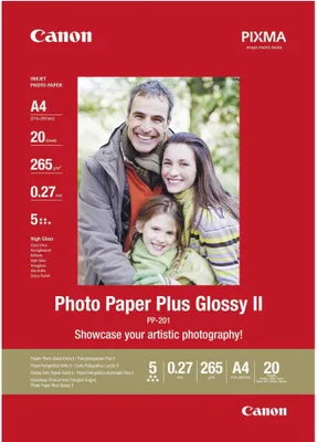 Produktbild von Original Canon Fotoglanzpapier plus II 275 g/qm A4 20 Blatt