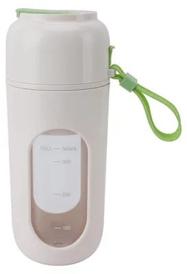 Obrázek produktu pro Přenosný mixér s USB nabíjením, 12 nerezových nožů, mini mixovací nádoba, pro domácnost, sport, outdoor, cestování, zelená