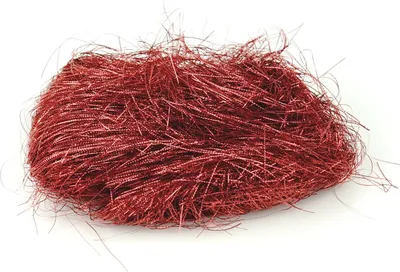 Produktbild von Weihnachtslametta Christmas Red rot gestanzt aus Kunststoff - 20 Gramm