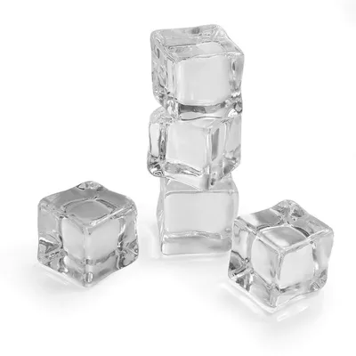 Künstliche Eiswürfel 25 Stück transparent Acryl 25 mm