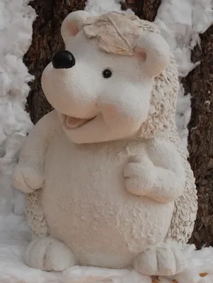 Produktbild von Winter Dekofigur Igel - Weihnachten Dekoration Figur Tier