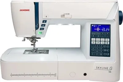 Produktbild von Janome Skyline S6 Nähmaschine für Nähen & Quilten, 9 mm Stichbreite, 21 cm Armlänge, 512 Programme