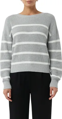 Immagine prodotto di Maglione a righe in filato, modello rilassato