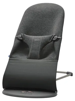 Produktbild von BabyBjörn Bliss Jersey Wippe Holzkohle Grau