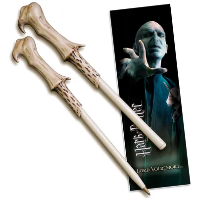 Produktbild von Noble Collection Harry Potter Kugelschreiber & Lesezeichen Lord Voldemort NOB8638